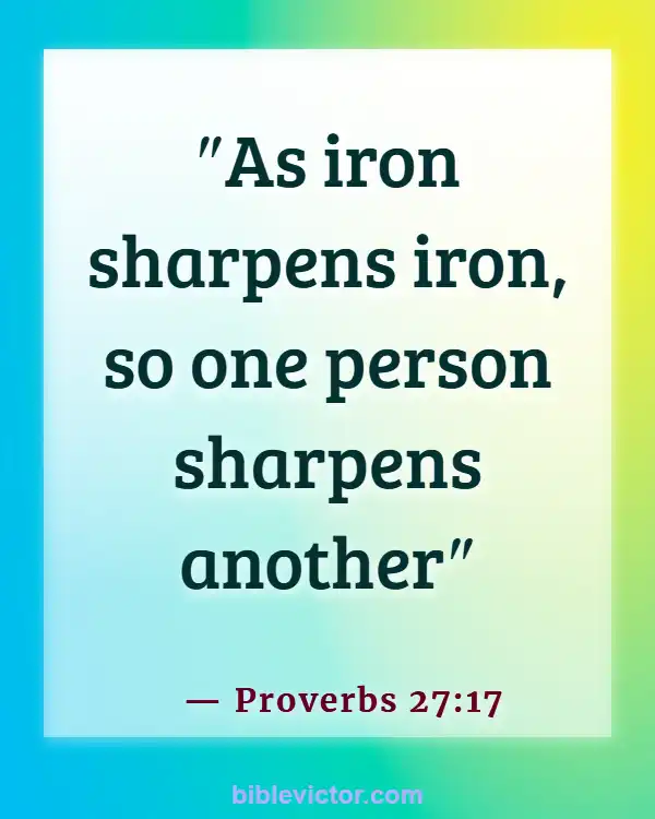Bible Verses About Love And Trust In A Relationships (Proverbs 27:17)