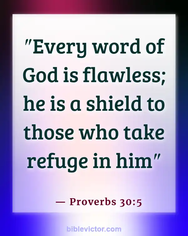 Bible verses About Power Of The Word (Proverbs 30:5)