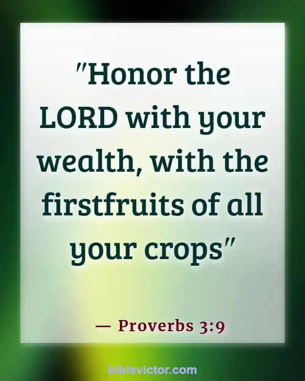 Bible verses About Handling Money (Proverbs 3:9)
