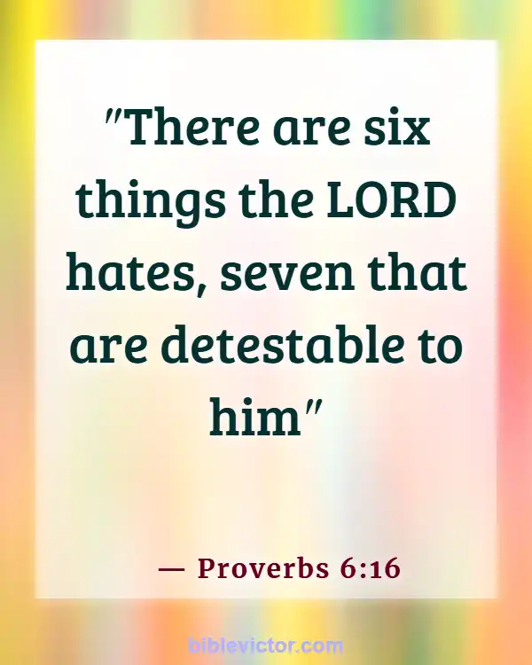 Bible Verses About The Wicked Being Punished (Proverbs 6:16)