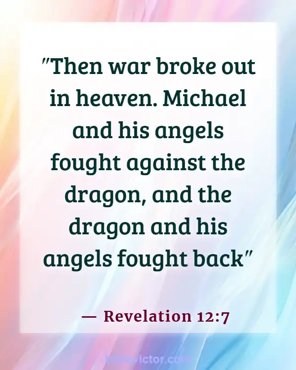 Bible verses About Angels And Demons (Revelation 12:7)