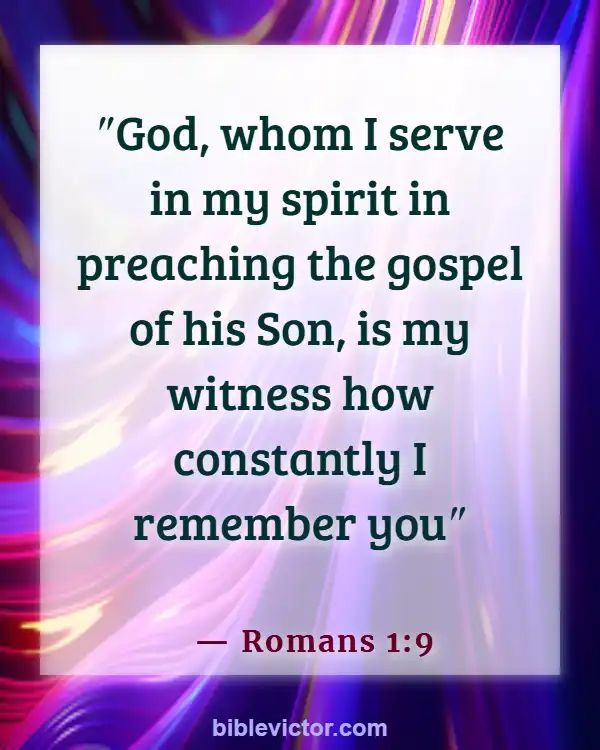 Bible verses About Intercessory Prayer (Romans 1:9)