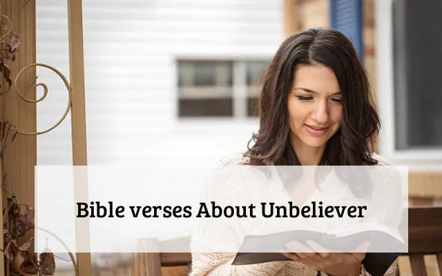 Bible verses About Unbeliever